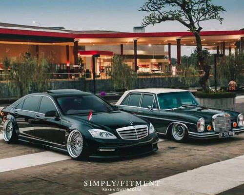 Mercedes Benz w221 airlide low lying case