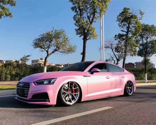 Charming Audi A5 airride installation effect display