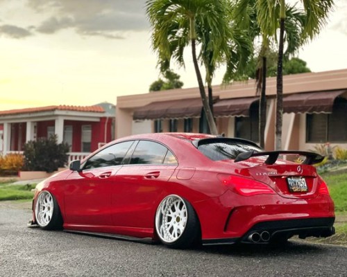 Red Mercedes-Benz cla airride is popular