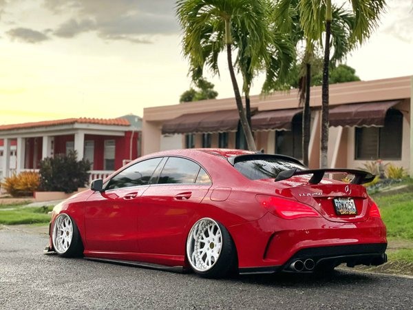 Red Mercedes-Benz cla airride is popular