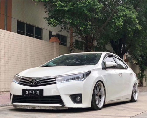 Fashion front Toyota Corolla airride extreme low lying