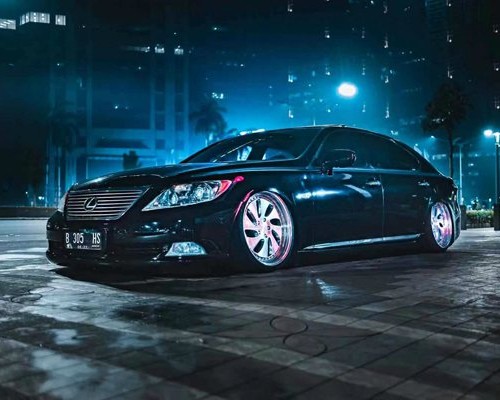 Indonesia Lexus LS600 airride the most beautiful star under the night sky