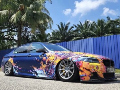 Pinnacle of Elegance: The Transformed BMW F18 with Airride Technology