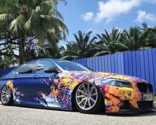 Pinnacle of Elegance: The Transformed BMW F18 with Airride Technology