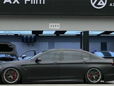 The grey BMW 5 Series F18 airbft airride is perfectly low on display